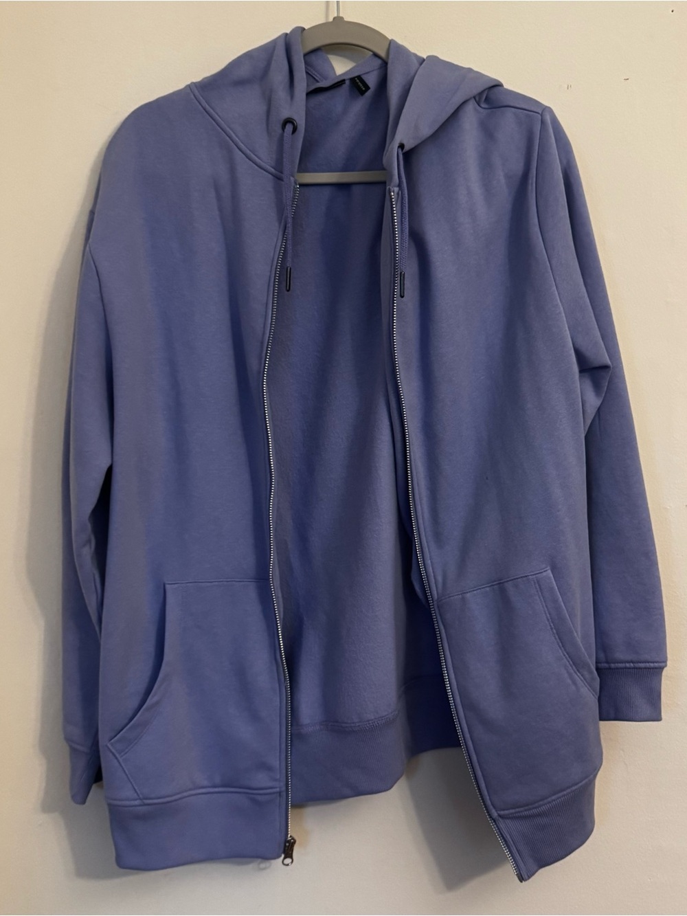 Lavender Blue Zip-Up Hoodie